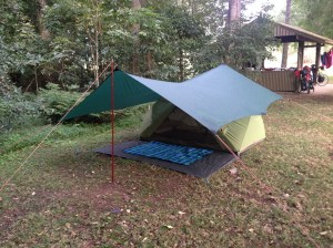 Our gorgeous 'free-camping' spot.