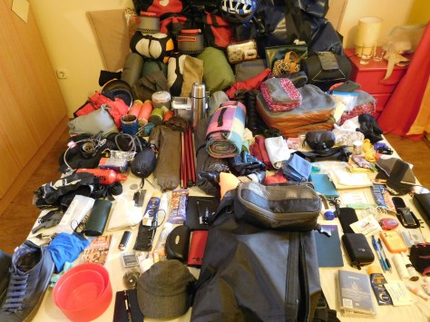 Our gear prior to our weight loss program