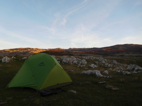 Second night's camp