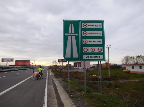 The start of the motorway