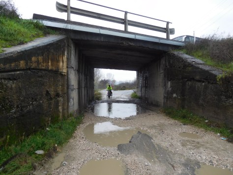 Coming off the highway