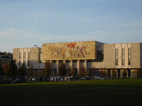 Cool communist murals still dot Tirana I'm glad to say.